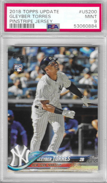 2018 Topps Update Gleyber Torres PSA 9