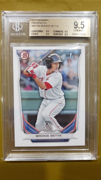 2014 Bowman Prospects Mookie Betts BP109