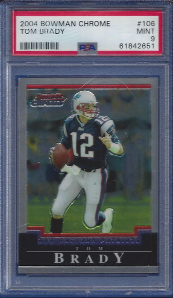 2004 Bowman Chrome Tom Brady #106 PSA 9 Just Graded (BillsGridironGreats)