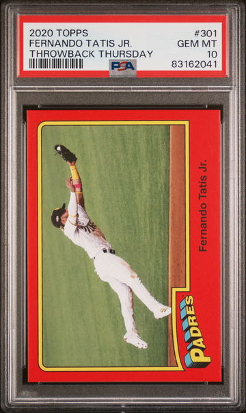 2020 Topps Throwback Thursday Fernando Tatis Jr. #301 PSA 10