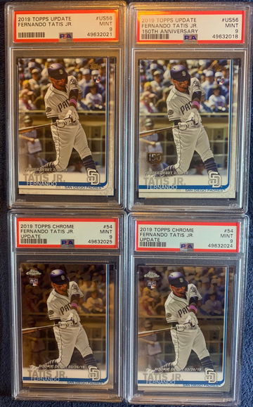 (4)Fernando Tatis Jr. 2019 Topps Update/Chrome Update