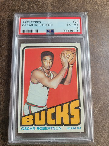 1972 TOPPS OSCAR ROBERTSON PSA 6