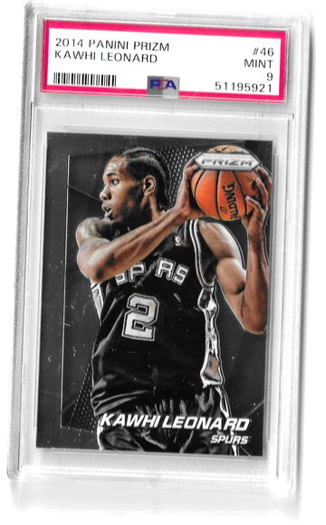 2014 panini prizm kawhi leonard psa 9