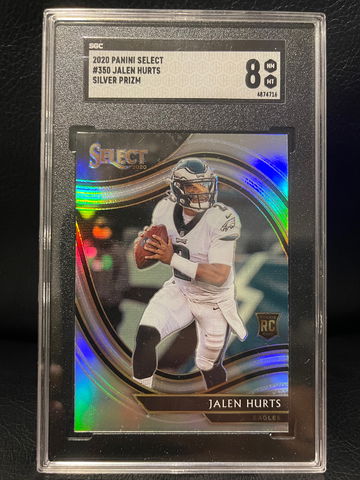 2020 select Jalen Hurts field level silver 