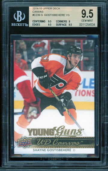 2014-15 Upper Deck Canvas #C239 Shayne Gostisbehere BGS 9.5 Gem-Mint