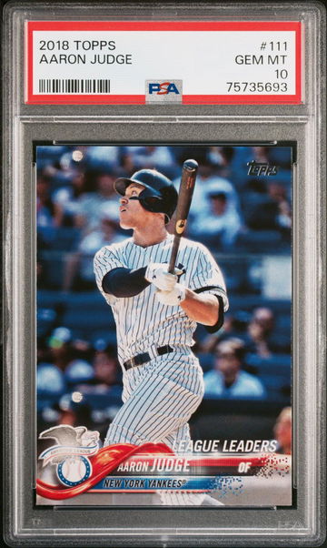 2018 Topps AARON JUDGE #111 - RC - PSA 10