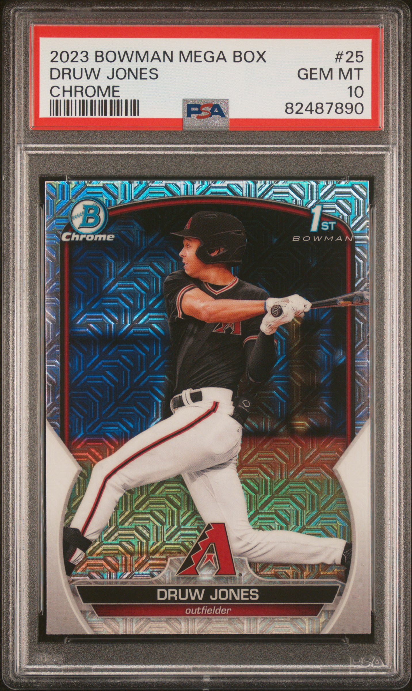Druw Jones 2023 Bowman Mega Box Chrome #25 Chrome PSA 10