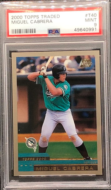 2000 Topps Traded #T40 Miguel Cabrera Rookie PSA 9 MINT