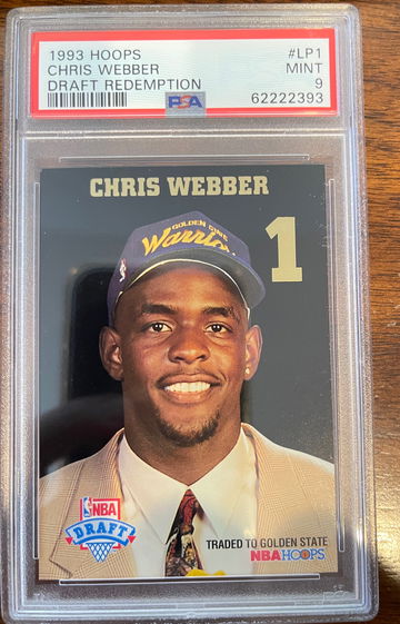 CHRIS WEBBER 1993 HOOPS #LP1 REDEMPTION ROOKIE RC PSA 9 New Scratch Free Case