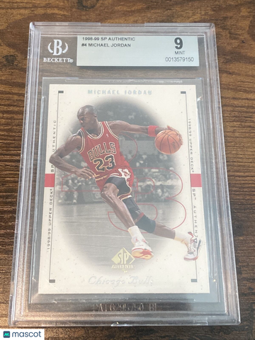1998 SP Authentic Michael Jordan #4 Short Print BGS 9