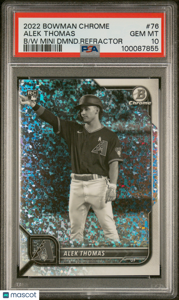 2022 Bowman Chrome Alek Thomas #76 Mini Dmnd. Refractor PSA 10