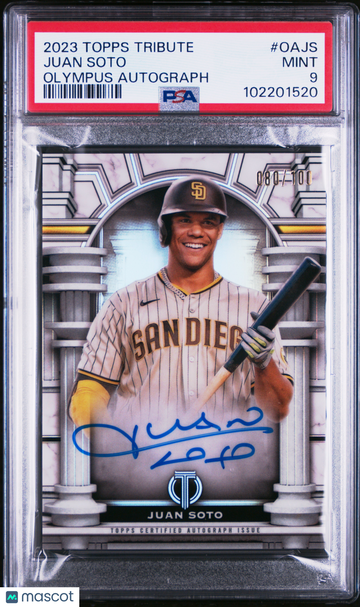 2023 Topps Tribute Olympus Autograph Juan Soto #OAJS /100 PSA 9