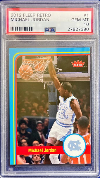 2012 fleer retro michael jordan PSA 10, low pop!