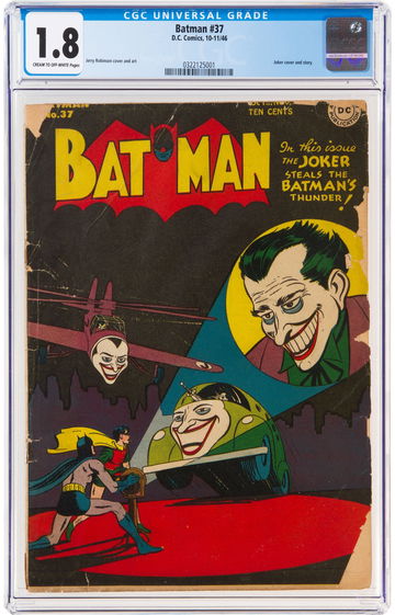 BATMAN #37 * DC COMICS * 1946 * AWESOME GOLDEN AGE JOKER COVER & STORY