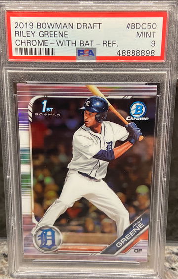 Riley Greene Bowman Chrome Refractor PSA 9