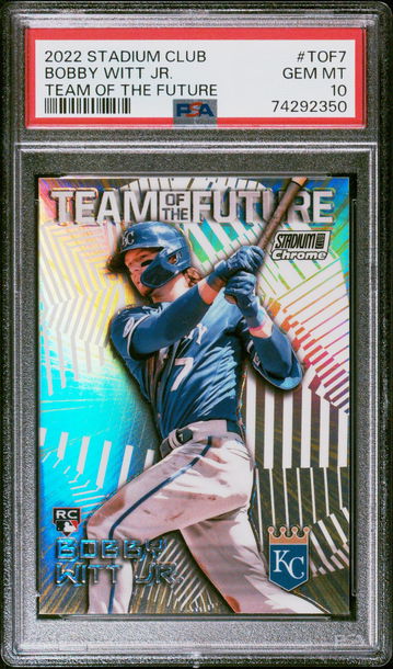 2022 Topps Stadium Club Team of the Future Bobby Witt Jr. #TOF7 PSA 10