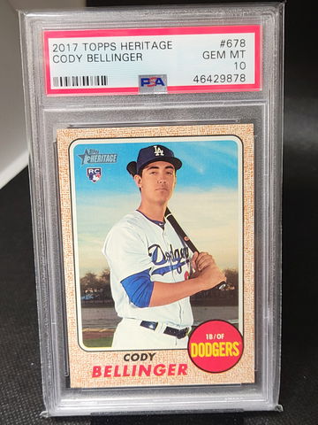 2017 Topps Heritage Cody Bellinger Psa 10