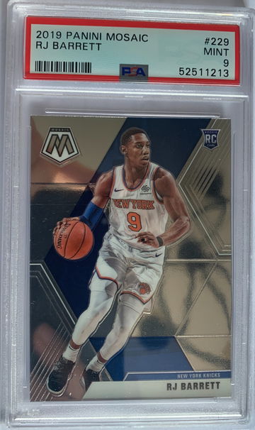 2019 Panini Mosaic RJ Barrett PSA 9