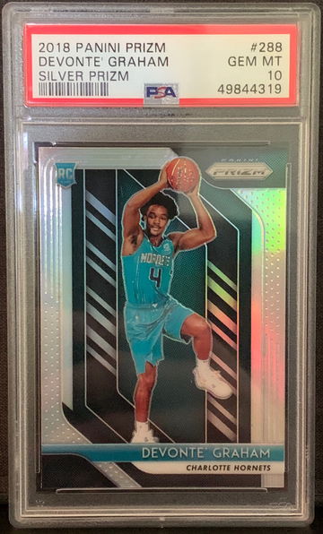 2018 Panini Prizm Devonte Graham Silver PSA 10