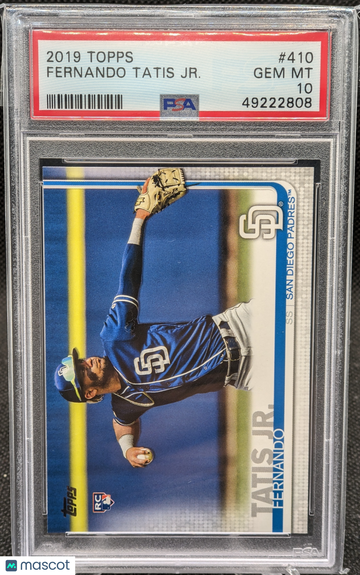 2019 Topps Fernando Tatis Jr. 410 RC PSA 10