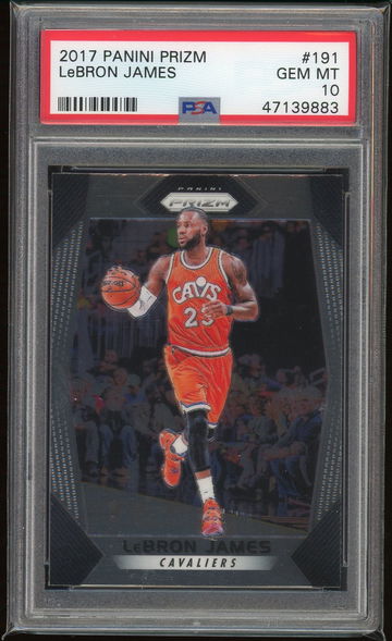 Lebron James 2017 Panini Prizm PSA 10
