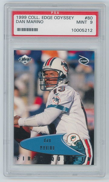 1999 Collector's Edge Odyssey - DAN MARINO #80 PSA 9