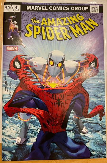 The Amazing Spiderman 61 Mike Mayhew variant. 