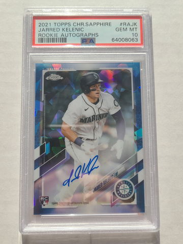 PSA 10 Chrome Sapphire Jarred Kelenic Auto