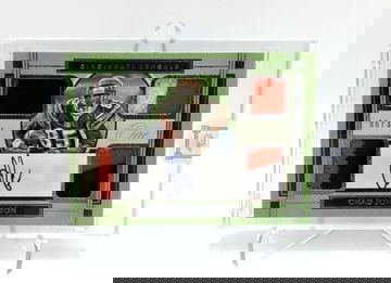 CHAD JOHNSON 2020 PANINI ONE FOOTBALL AUTO 4 PATCH 3 COLOR RC /35 OCHOCINCO HOF