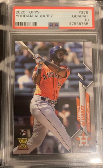 2020 Topps Yordan Alvarez PSA 10 Gem Mint
