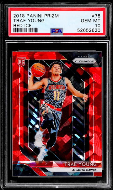 2018 Panini Prizm Trae Young Red Ice PSA 10 Gem-Mint