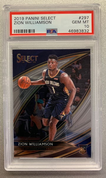 ZION WILLIAMSON 2019 SELECT COURTSIDE SP ROOKIE PSA 10 GEM MINT