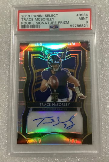 2019 Select Silver Auto Trace Mcsorley Rookie /199 Ravens  