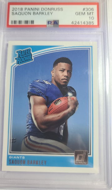Saquon Barkley 2018 Donruss PSA 10