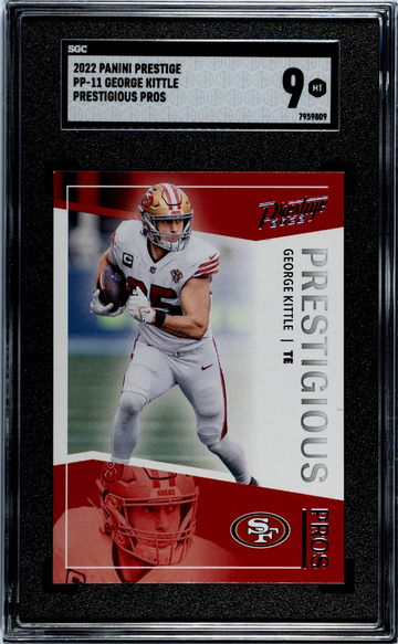 2022 Panini Prestige #PP-11 George Kittle Prestigious Pros SGC 9