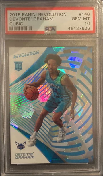 2018-19 Devonte' Graham Rookie RC #/50 Panini Revolution #140 PSA 10 Pop 6