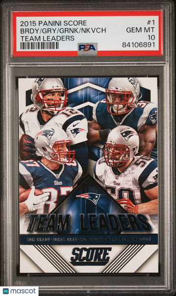 2015 Panini Score Team Leaders Nkvch Grnk Gry Brdy #1 PSA 10
