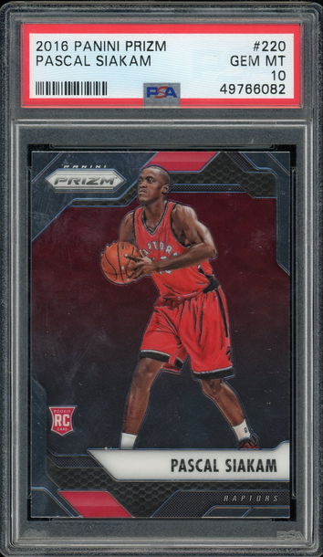 Pascal Siakam 2016/17 Panini Prizm RC Rookie Raptors PSA 10 Gem Mint