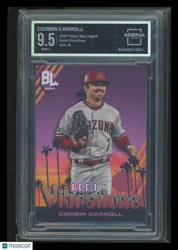 2024 Topps Big League Good Vibrations Corbin Carroll #GV-8 Arena Club 9.5