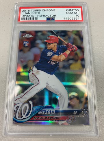 Juan Soto 2018 Topps Update Refractor PSA 10