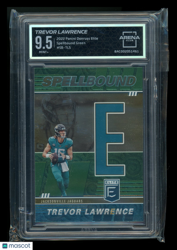 2022 Panini Donruss Elite Spellbound Green Trevor Lawrence #SB-TL5 Arena Club 9.5