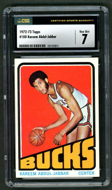1972-73 Topps Kareem Abdul-Jabbar #100 CSG 7 Near Mint