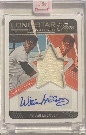 2022 Panini Three and Two Willie McCovey Player-Worn Patch Auto 14/25!