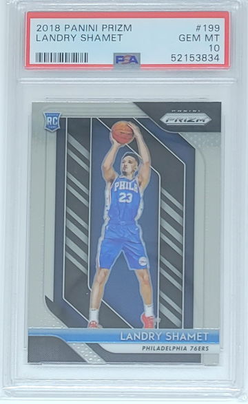 2018 Prizm Landry Shamet RC #199 PSA 10 GEM MINT