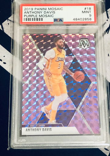 Anthony Davis Mosaic Purple Prizm PSA10