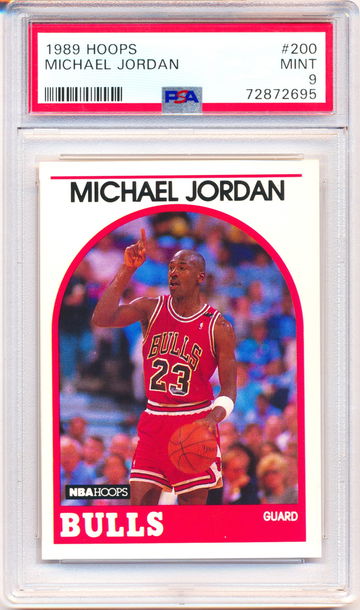 1989 Hoops #200 Michael Jordan PSA 9 - JUST GRADED! - NEW CASE!