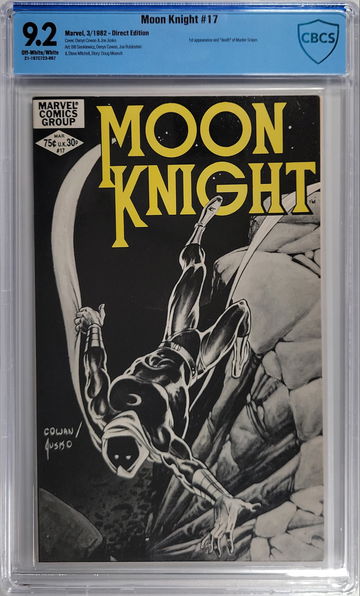 Moon Knight #17 CGC 9.2 1st appearance of Master Sniper