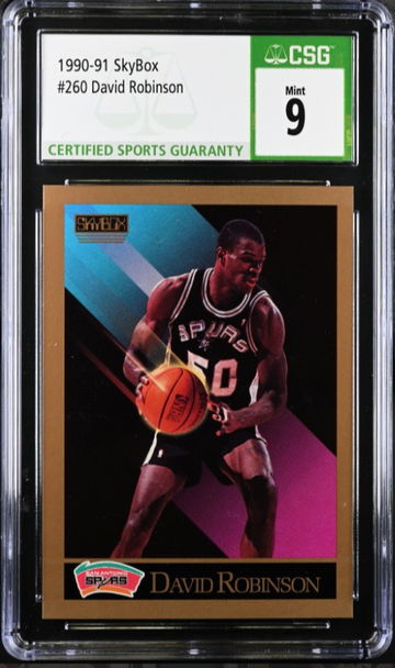 1990-91 SkyBox 260 David Robinson CSG 9 Mint