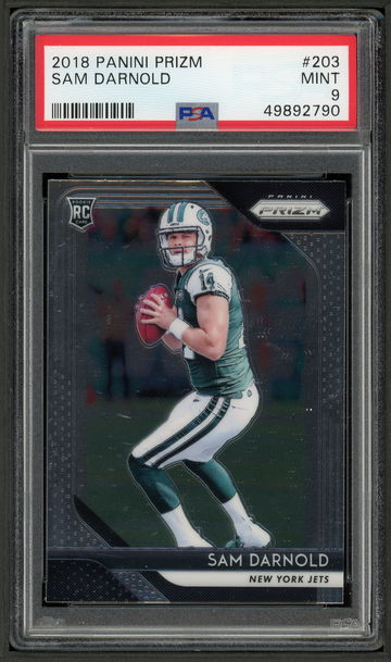 2018 Prizm #203 Sam Darnold RC PSA 9