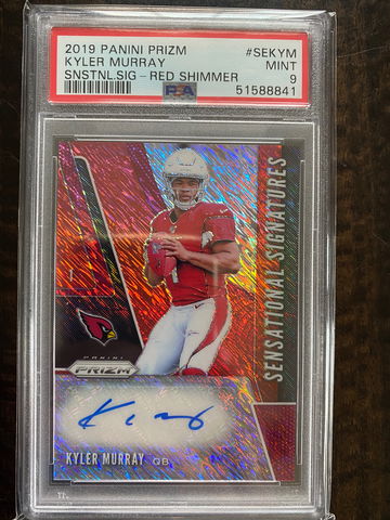 Kyler Murray 2019 Prizm Auto Red Shimmer /25 PSA 9